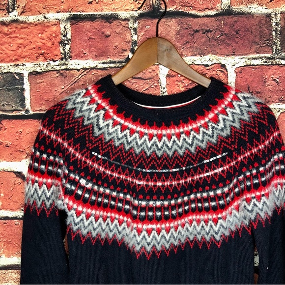 Tommy Hilfiger embellished fair isle sweater - Picture 6 of 7